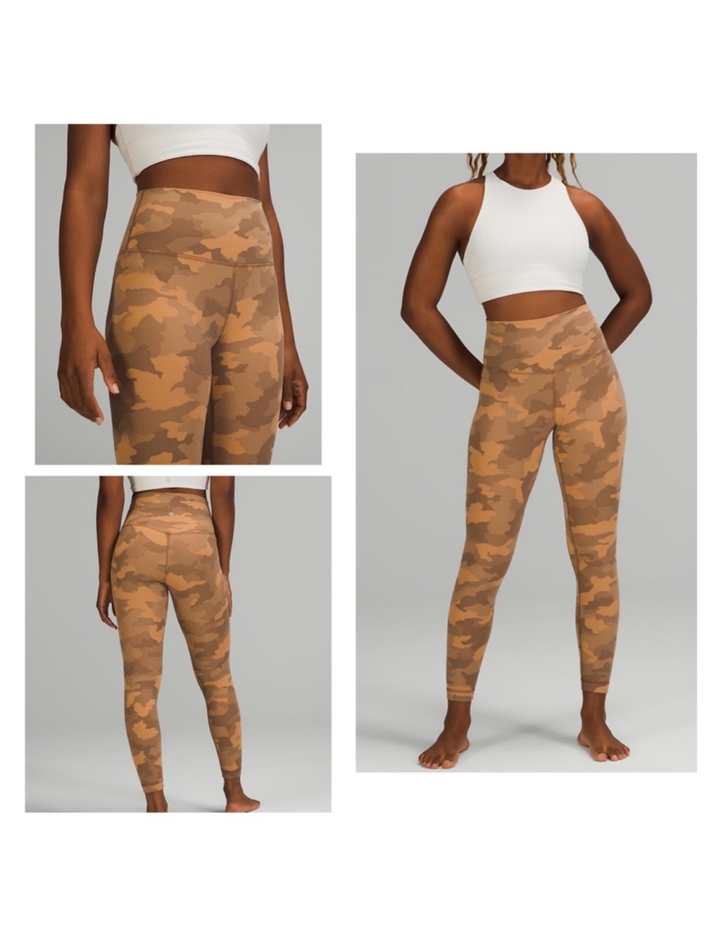 lululemon athletica Tan Camo High-Rise Leggings